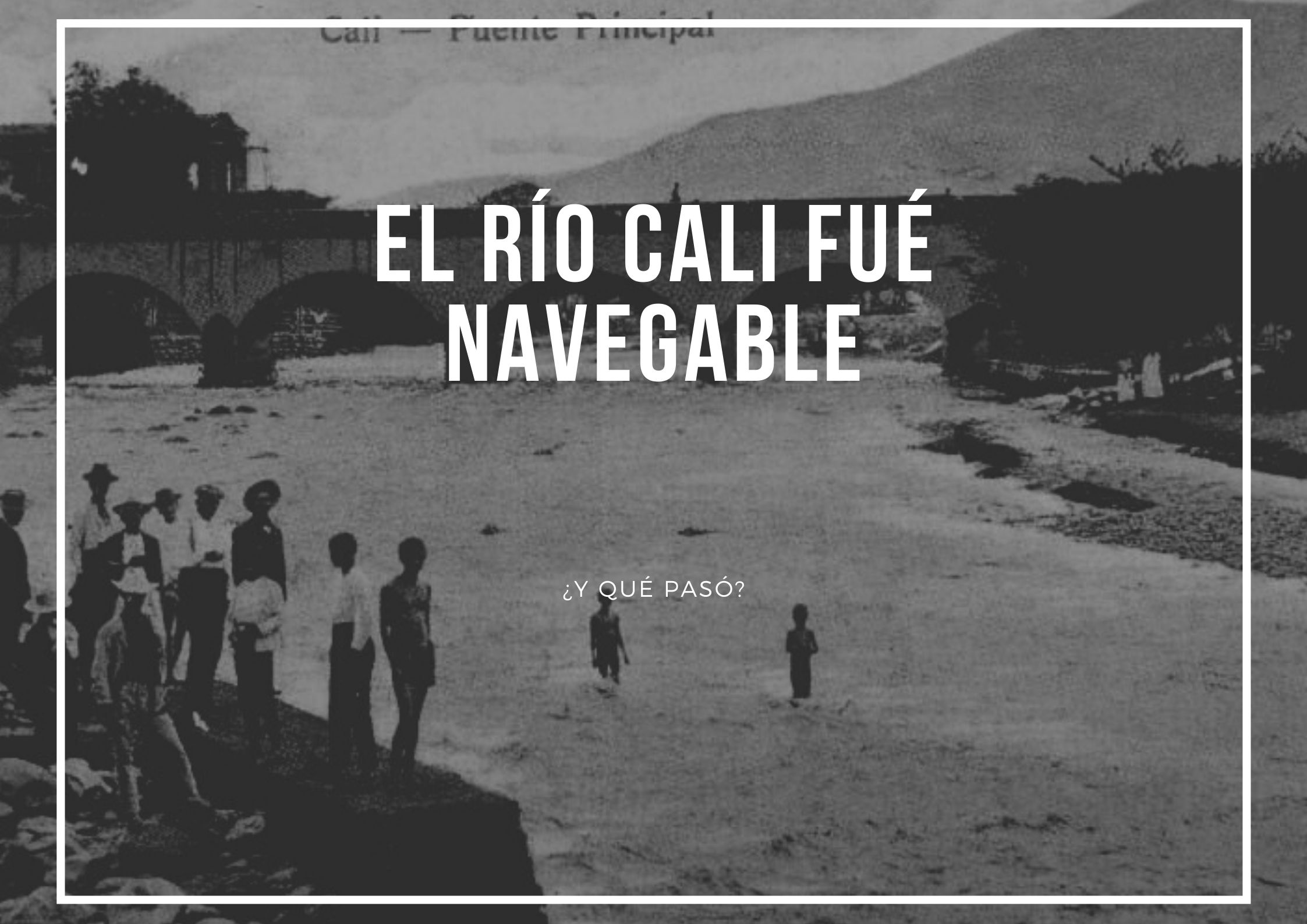 Cali con río limpio, puerto y bicicletas.